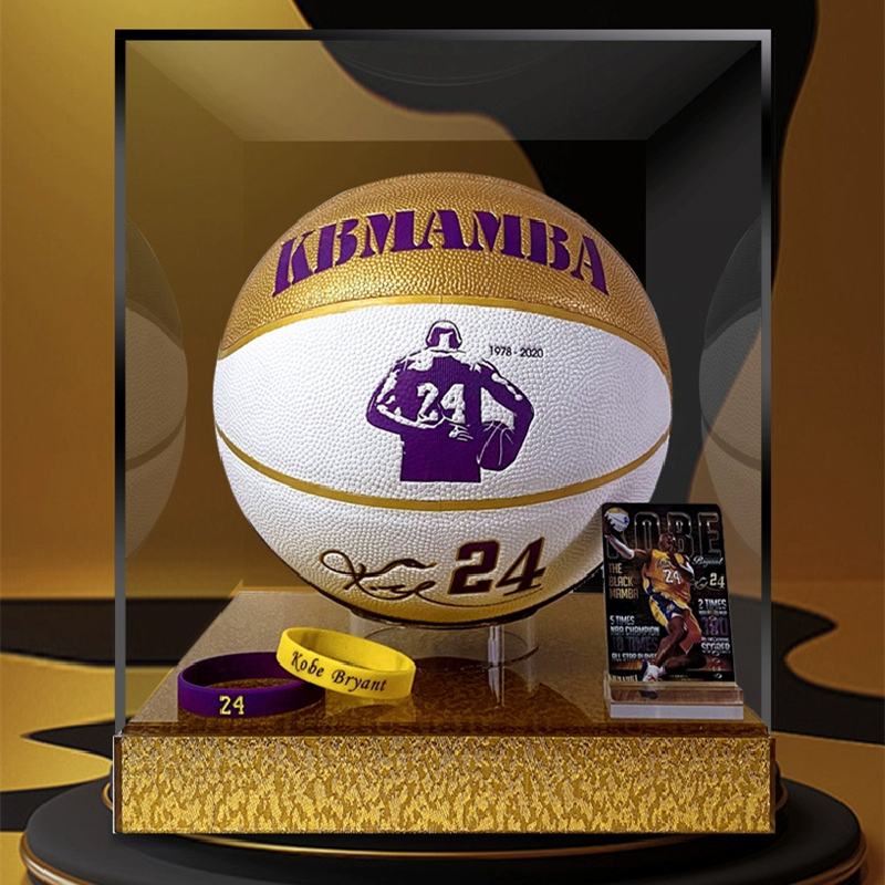 Kobe Bryant Signed Basketball Lakers Purple Gold 24 Black Mamba Authentic Commemorative Reflective Luminous No. 7 Outdoor Pu Wear-Resistant Kobe Bryant Signed Basketball Lakers Purple Gold 24 Black Mamba Authentic Commemorative Reflective Luminous No. 7 Outdoor Pu Wear-Resistant