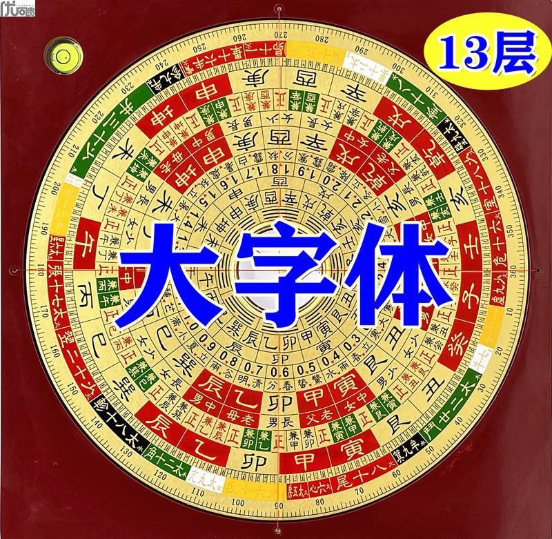 New Products Chongdao Hall 8 Inch Feng Shui Compass Professional High Precision Luo Warp Instrument Compass TriHop Tray Gossip-Taobao