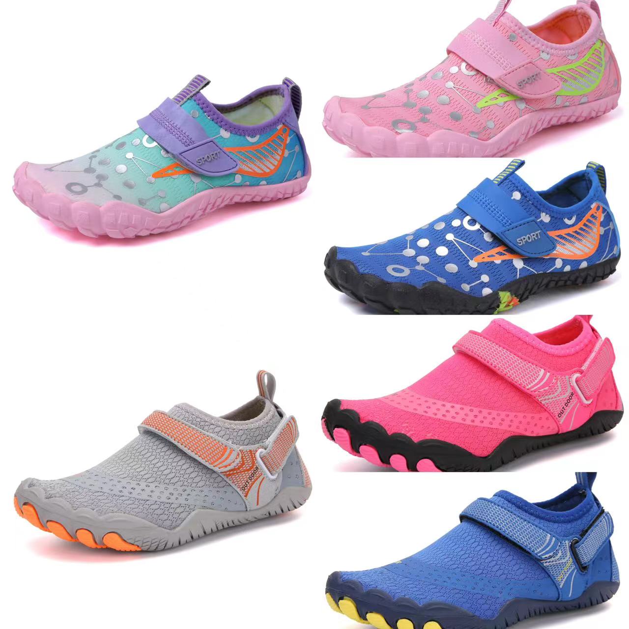 Children's beach shoes Covered Shoes Non-slip Boy Girl Magic Stick Jump Rope Anadromous Shoe Speed Dry Anti Cut Soft Bottom Shoes-Taobao