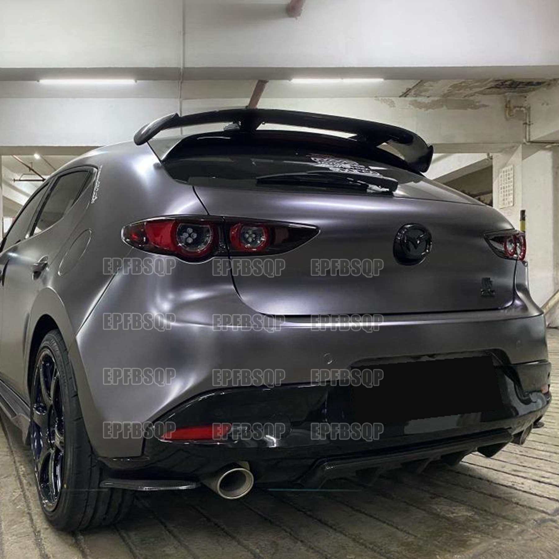 Suitable for 14-19 Mazda 3 Two-compartment Angksyracian tail-free modified baking varnish Dingwind wing-Taobao