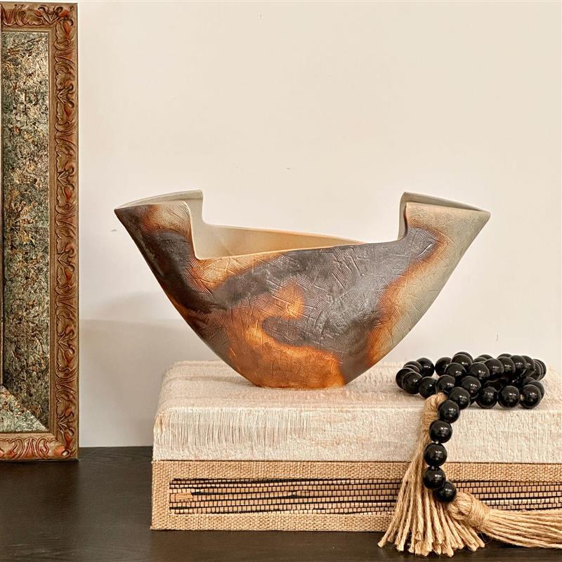 Medieval-Style Utensils, Wabi-Sabi Style Ceramic Fruit Bowls, Wood-Fired Ceramic Pieces, Niche Designer Designs, Irregular Ornaments with a High-End Feel