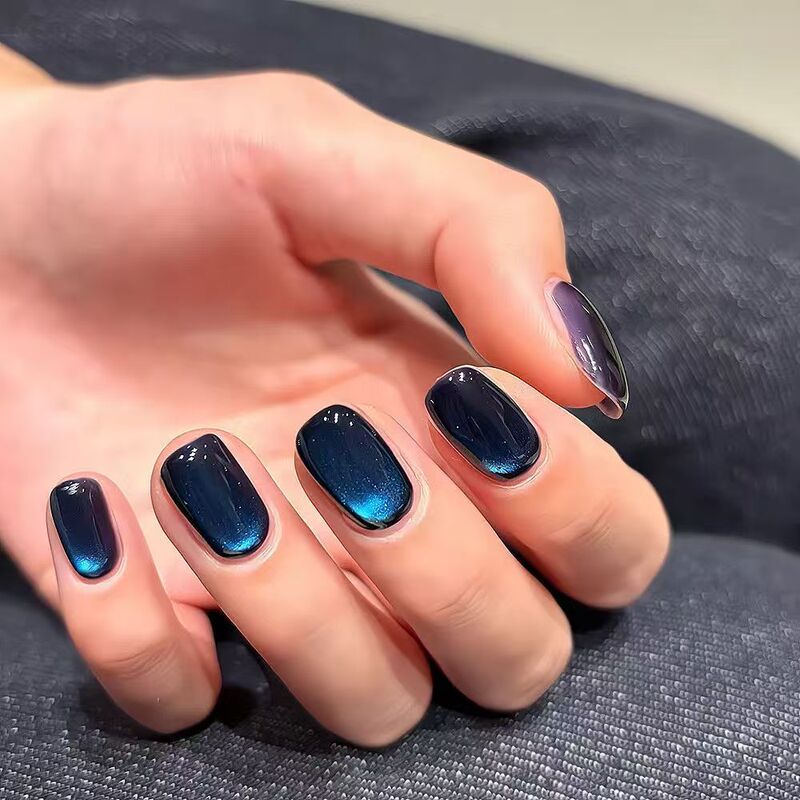 New Dreamy Sweet and Spicy Vibe Manicure Wearable Nails Internet Celebrity Style Melbourne Black and Blue Cat Detachable Nail Stickers New Dreamy Sweet and Spicy Vibe Manicure Wearable Nails Internet Celebrity Style Melbourne Black and Blue Cat Detachable Nail Stickers