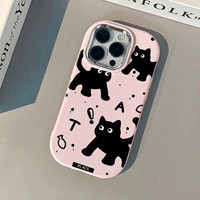 Розовые розовые чернила английские три черные кошки