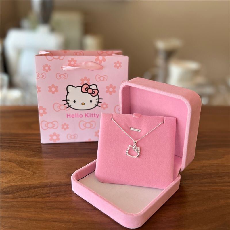 Birthday Kitty Necklace for Women, Sweet and Cute Pendant, Clavicle Chain, Gift for Best Friend, Heart-Warming Pink Birthday Gift for Girls