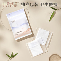 October Crystal Disposable Toilet Mat 10 pieces in 1 pack waterproof adhesive type toilet seat special for travel and maternity