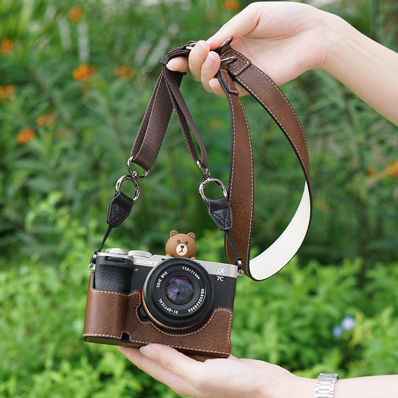 富士フイルムXT30、キヤノンR50、ニコンZVE10ミラーレスカメラ用クイックリリース式カメラショルダーストラップ。レトロネックストラップV303。デジタルアクセサリー。