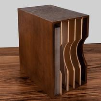 Record rack vinyl record rack classical nostalgic LP record storage rack vinyl disc storage box CD rack storage rack