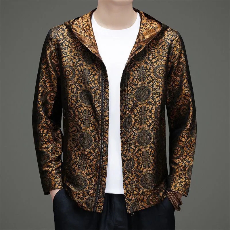 New Chinese Style Middle-Aged Men's Sun-Protective Hooded Jacket 2026 Summer New Casual Versatile Fashionable Trendy Coat