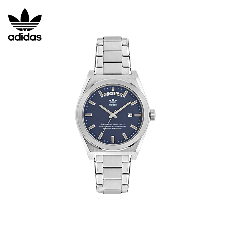 Adidas Originals Adidas Trefoil Watch Light Business Fashion Calendar Quartz Men's and Women's Watch
