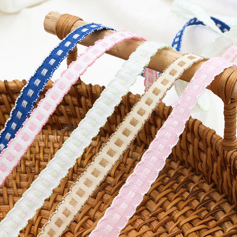 Korean Style Clothing Accessories Accessories Accessories Materials Hairpin Ribbon Single-Sided Jumper Dot Jacquard Webbing Ribbon