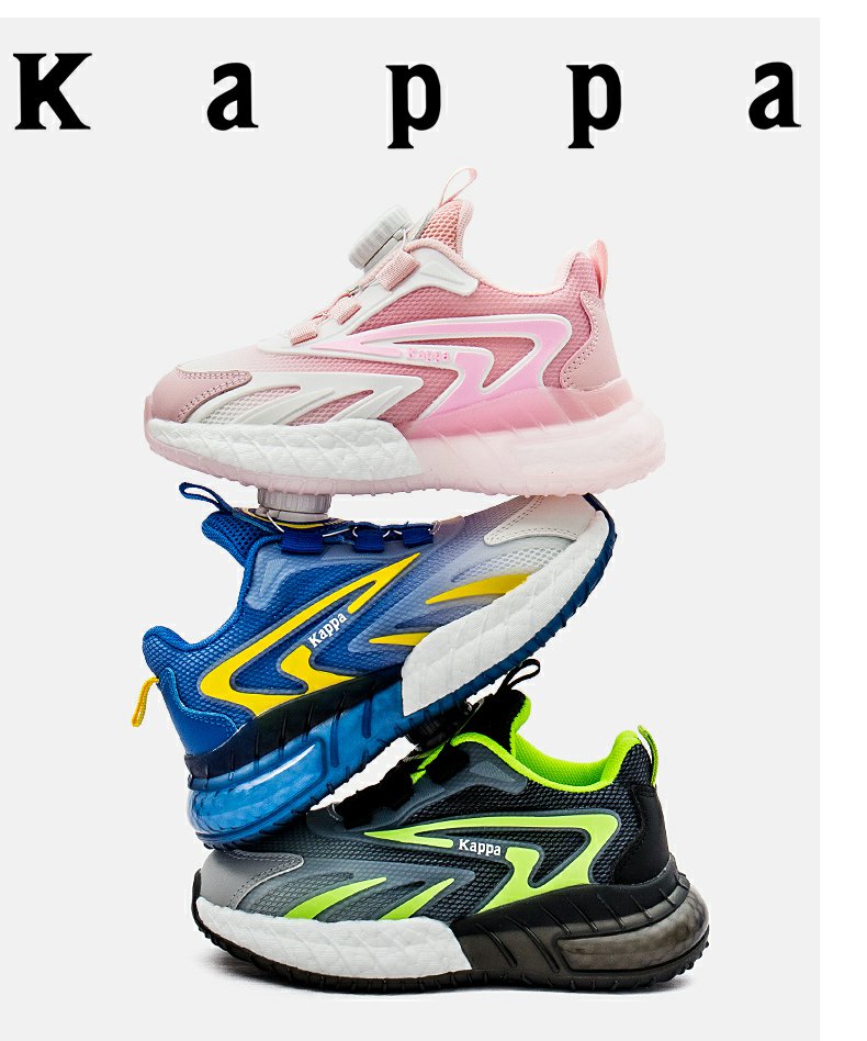 Kappa 卡帕 儿童网面旋钮扣运动休闲鞋 双重优惠折后￥119包邮 26~39码3色可选