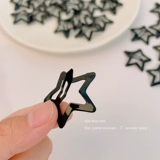 Черная заколка для волос, заколка-крабик, аксессуар для волос, челка, шпильки для волос, 2 карат