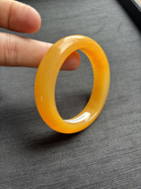 53 exquisite yellow dragon jade chicken oil yellow high-quality bracelets with no cracks and yellow dragon jade national inspection certificate