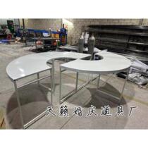 New product new wedding props S frame ceremony round iron art sweet celebration table combination wedding flower vessel flower stage outdoor