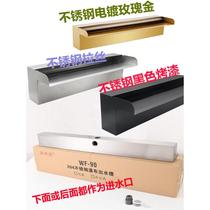 Stainless steel waterfall outlet fish viewing pond courtyard water black landscaping flow pool water wall water curtain 307 stacked water