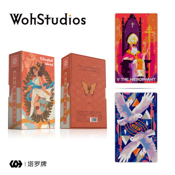 Hot island wind chime tarot cards panweite 78 cards starling card collection slack and chinese style Hot island wind chime tarot cards panweite 78 cards starling card collection slack and chinese style