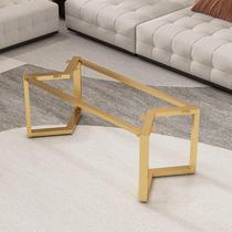 Iron Art Rock Plate Tea Table Shelf Wood Board Bracket Desk Sub-Leg Base Table Feet Marble Tile Table Feet Shelf