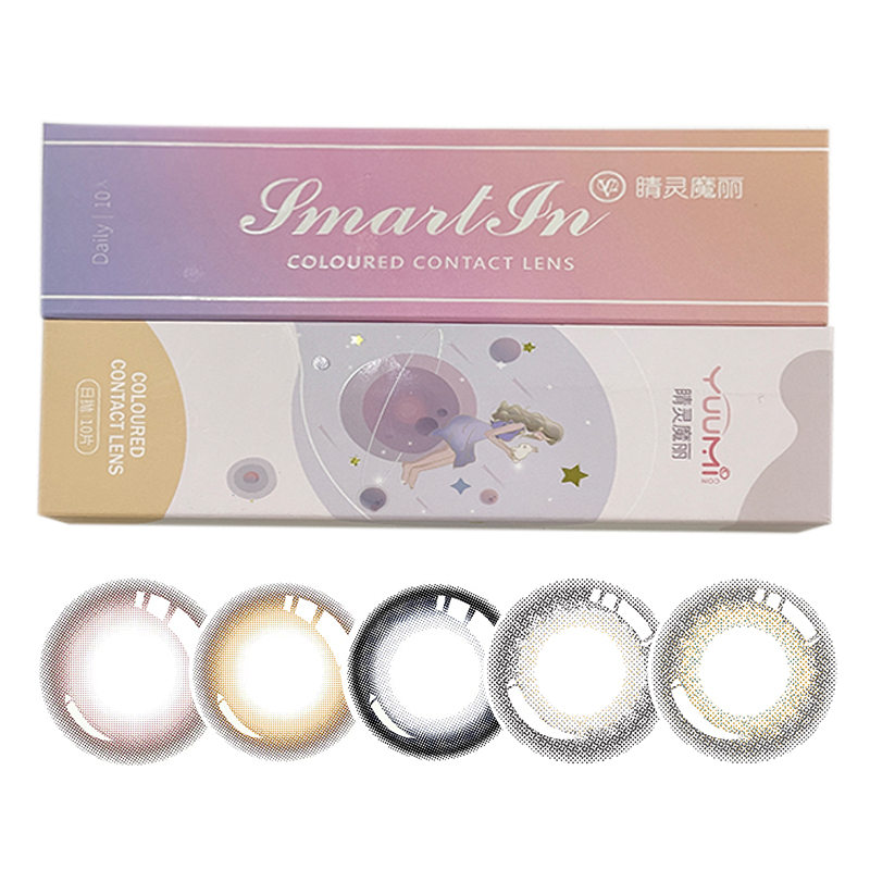 睛灵魔丽美瞳日抛大直径14.5彩色隐形眼镜正品「幕尼卷心」10片装