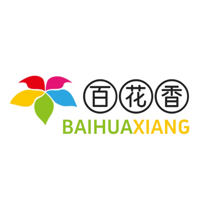 百花香摆盘花的LOGO