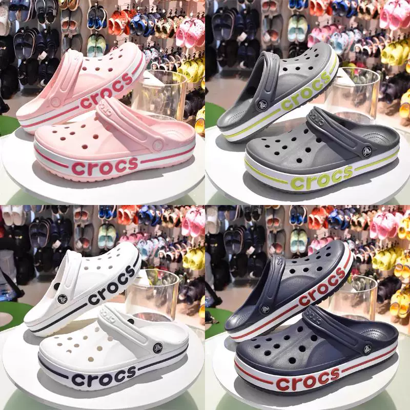 Детские сандалии Crocs, пляжная обувь, тапочки, комфортная обувь, семейный стиль
