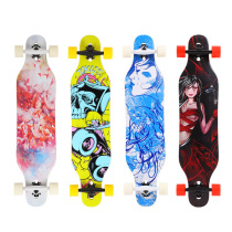 German and Japanese imported maple four-wheel skateboard longboard dance board beginner adult childrens step land surf skateboard