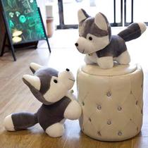 New dog plush toy small cute husky pillow childrens birthday gift simulation Erha