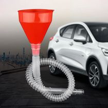 Car Refuel Funnel Pipe Tube Brake Bleeder Fuel Oil Charge To