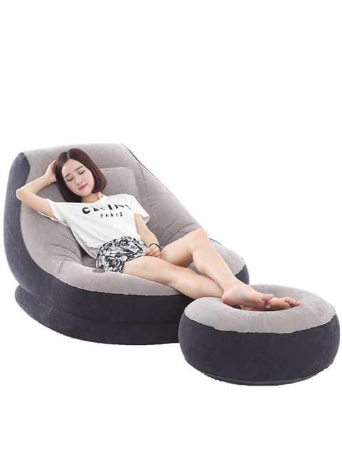 Lazy sofa single bean bag bedroom balcony leisure lounge chair ຕຽງ sofa ຂະຫນາດນ້ອຍ folding inflatable sofa chair