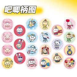 58mm Badge Stickers Featuring Hatsune Miku, Line Art Puppy, and Time Agents Characters