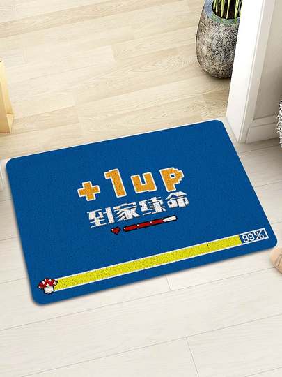 Creative Floor Mats, Personalized Blue Door and Outer Wire Loops, Entry Door Mats, Soil Carpets, Home Foot Mats