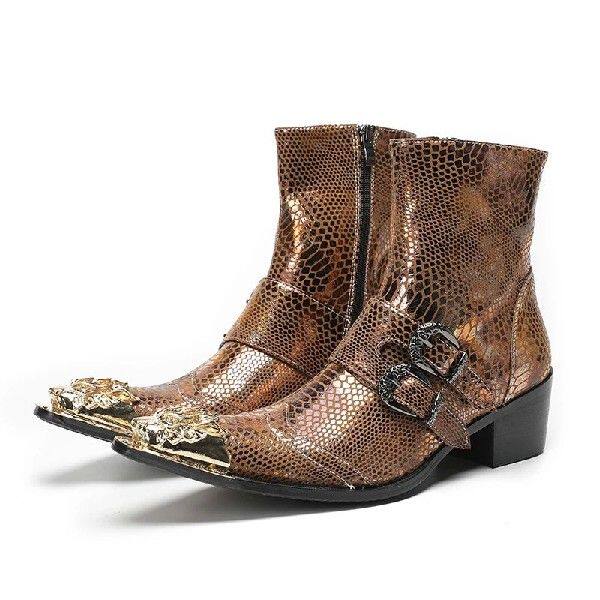 Челси сапоги spring men high heels martin boots model stage show belt buc 0001