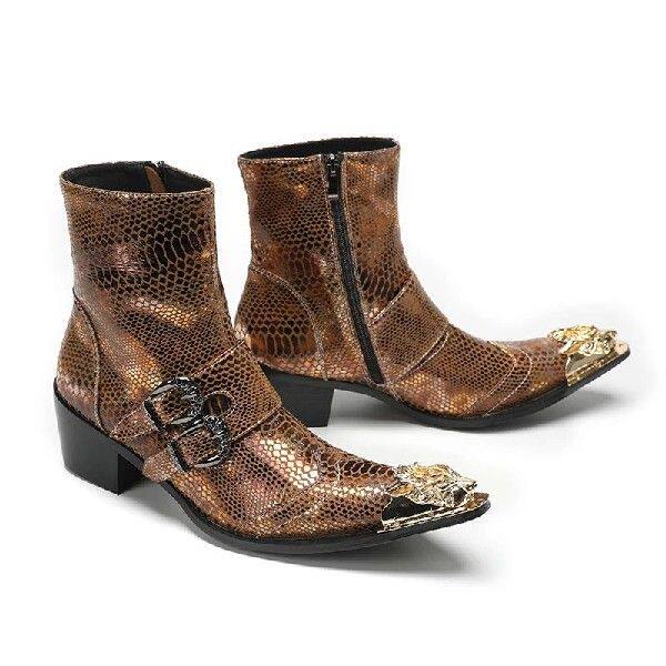 Челси сапоги spring men high heels martin boots model stage show belt buc 0001