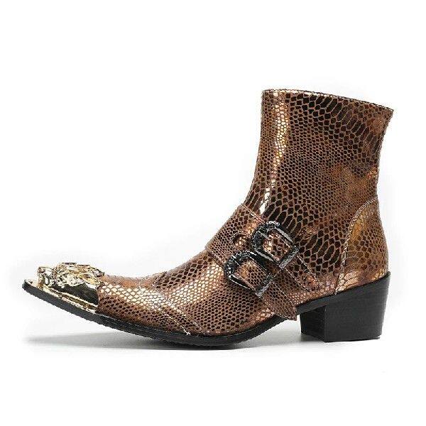 Челси сапоги spring men high heels martin boots model stage show belt buc 0001