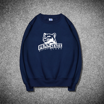 Pennsylvania State University round neck sweatshirt UPenn souvenir spring and autumn fleece jacket loose and slim