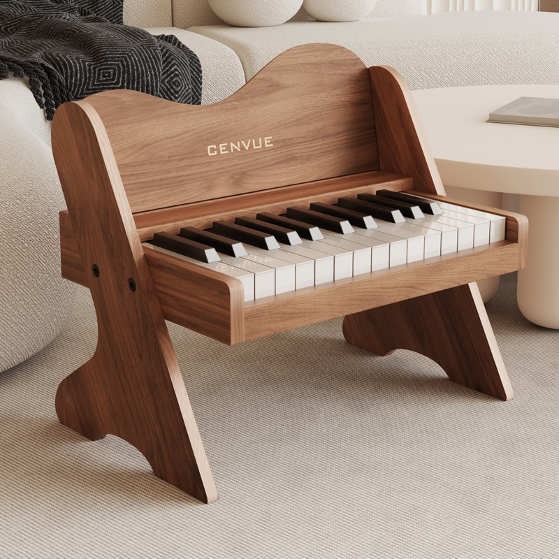 German Cenvue Wooden Kidsren's Small Piano Digital Keyboard Baby Toddler Boys and Girls One-Year-Old Baby Toy Gift