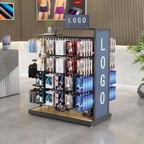 Mens boxed underwear rack supermarket underwear display rack shopping mall event island rack underwear store adjustable shorts shelf