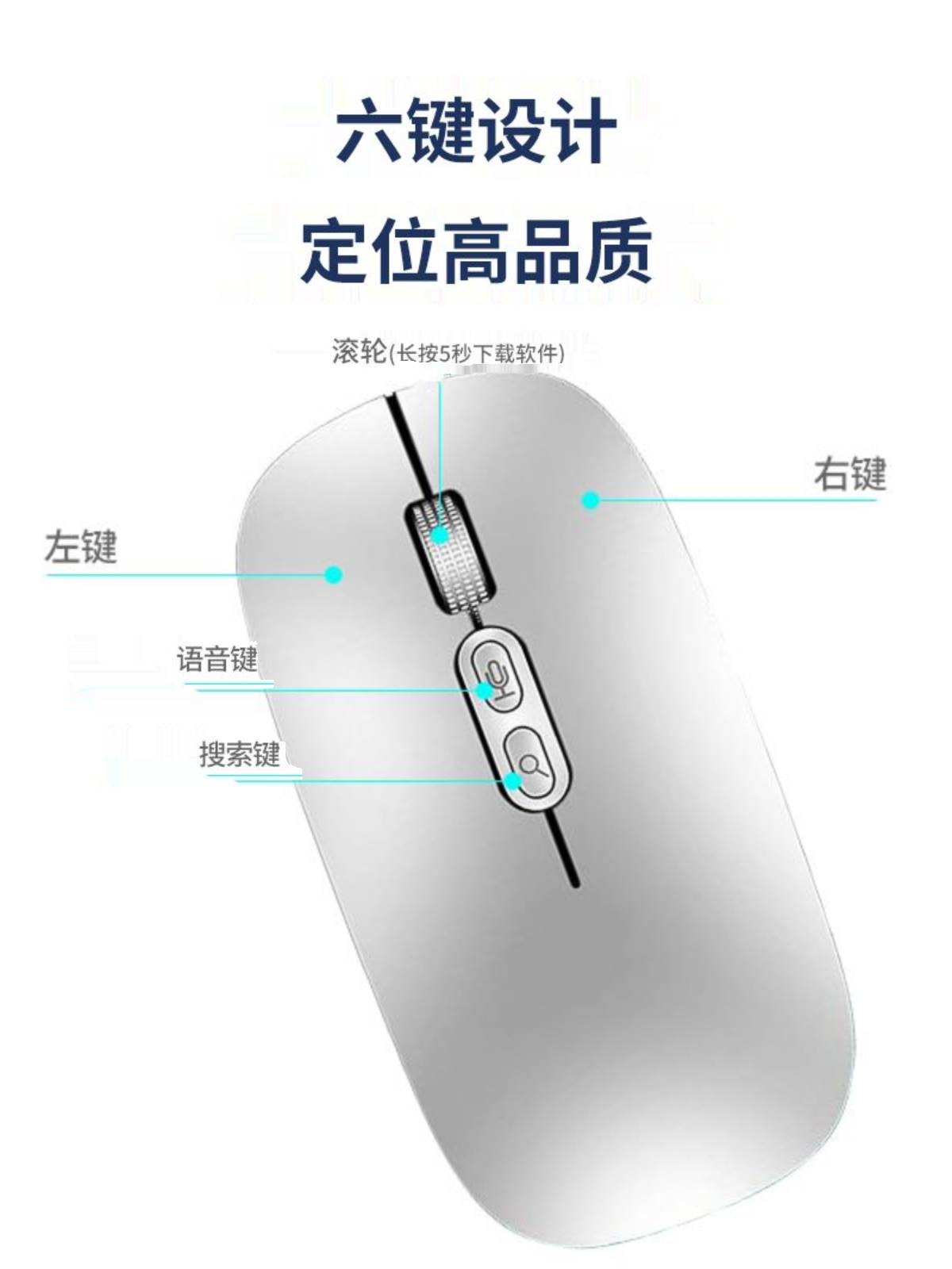 Starx Starstone Intelligent Mouse Voice Typing Translation Wireless Bluetooth rechargeable portable mute voice-controlled office-Taobao