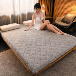 Mattress soft cushion household winter lamb velvet double winter thickened warm flannel mattress pad quilt