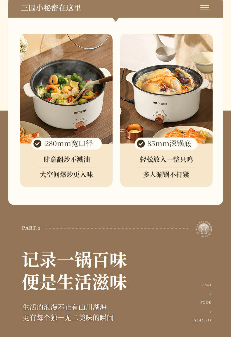 Плиты 德国全自动一体电饭煲智能电煮锅蒸煎炒不粘电热火锅多功能电炒锅 Other home