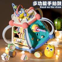 Drum 7 Music Baby 628 Children 1 Young Hand Pat One Hexahedron Year 0 Toy Baby Pat Month Early Education Puzzle