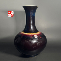 Old collection Republic of China style kiln glaze vase ancient porcelain antiques old objects ornaments antique porcelain collection