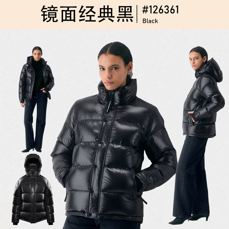 Canada Aritzia Women's down Jacket 5-Layer Super Puff Mirror Finish 90% White Goose down Thickened Puffer Coat for Women Canada Aritzia Women's down Jacket 5-Layer Super Puff Mirror Finish 90% White Goose down Thickened Puffer Coat for Women