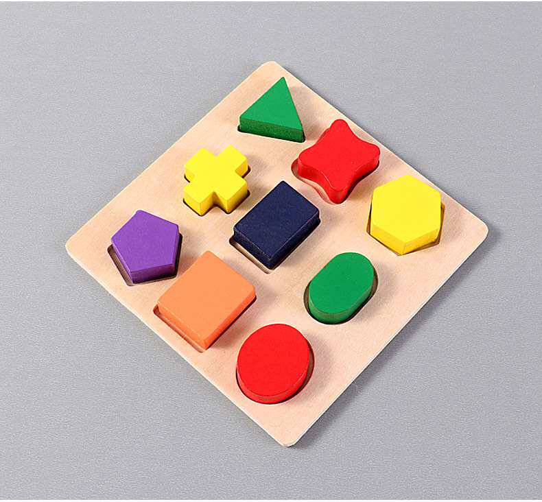 Пазл montessori children's wooden three-dimensional puzzle geomet OTHER