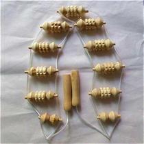 Wood Pull Back Instrumental Roller Type Manual Back Massage Waist Back Massage Pull Back Bar Triangle Pull Back Press