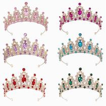 Crown tiara for children Korean version of princess cute little girl birthday crown girls tiara stage catwalk hair accessories
