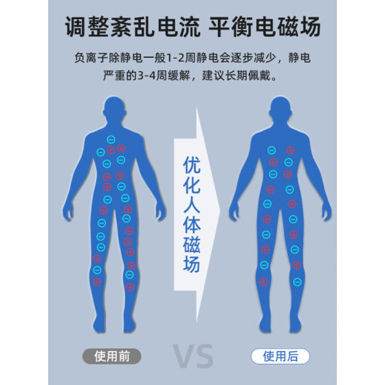 겨울 인체 정전기 제거기 어린이 무선 정전기 로프 팔찌에 남성과 여성을위한 독일 정전기 방지 가을, 겨울 팔찌