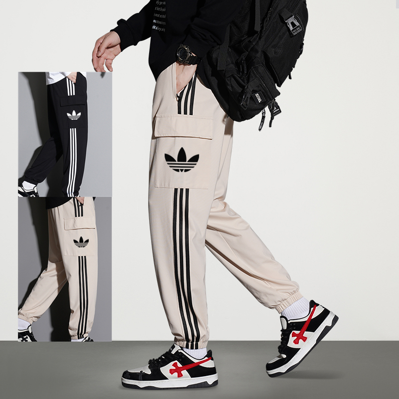 Lansham Clover 2025 Autumn/Winter Pure Cotton Sports Pants for Men, Large Size Student Casual Pants, Sweatpants for Women, Long Pants