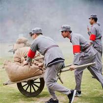 Antique wooden unicycle trolley balance car kindergarten parent-child games outdoor development team building activity props