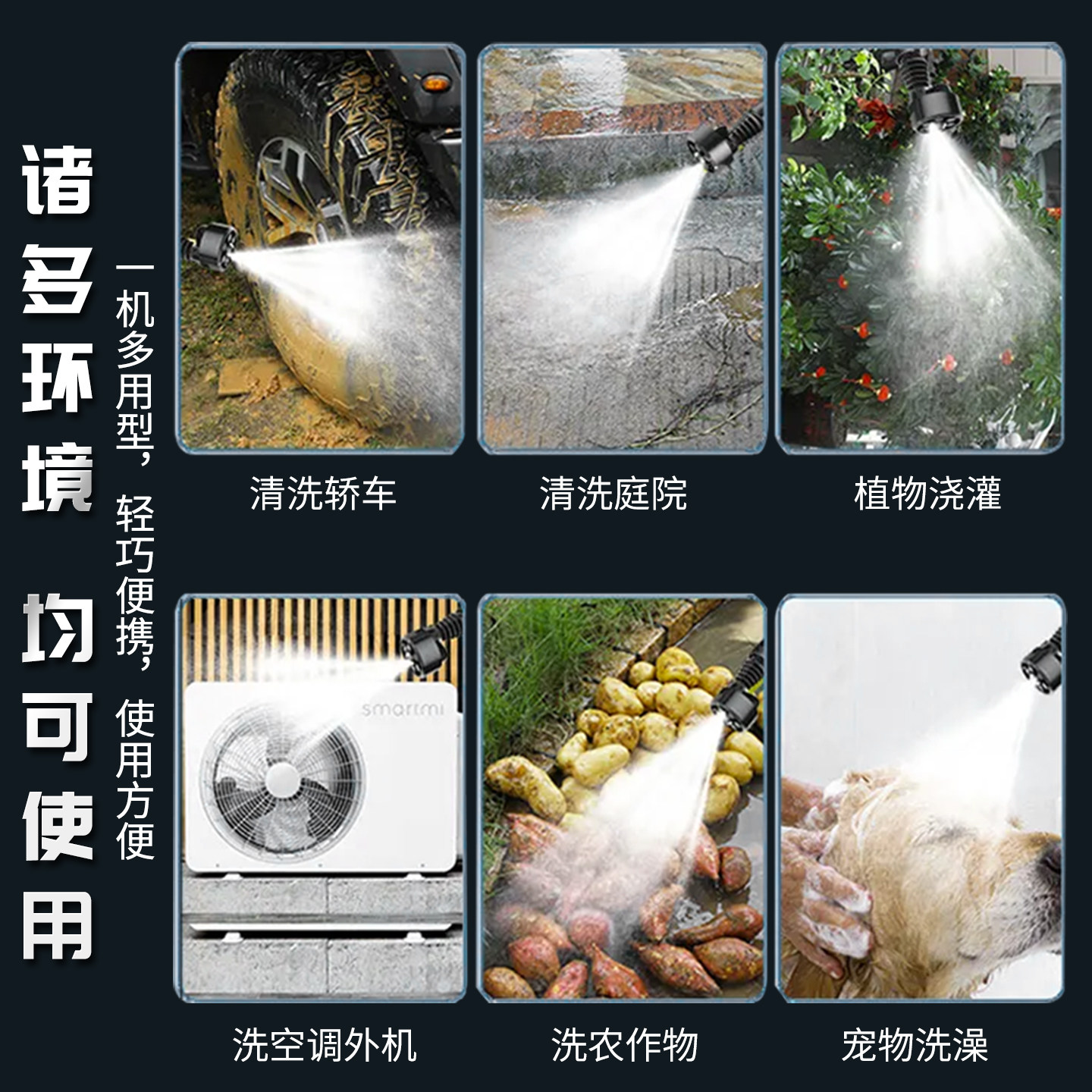 German Black Cat Ultra-High Pressure 220V Household Cleaning Machine High-Power Fully Automatic Car Washing Tool Portable Car Washing Pump