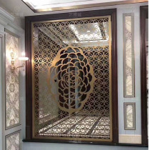 Stainless steel screen partition aluminum plate European mask making modern pattern hollow carved copper plate